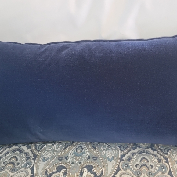 Pottery Barn Deep Blue Velvet Pillow Cover - Picture 4 of 8